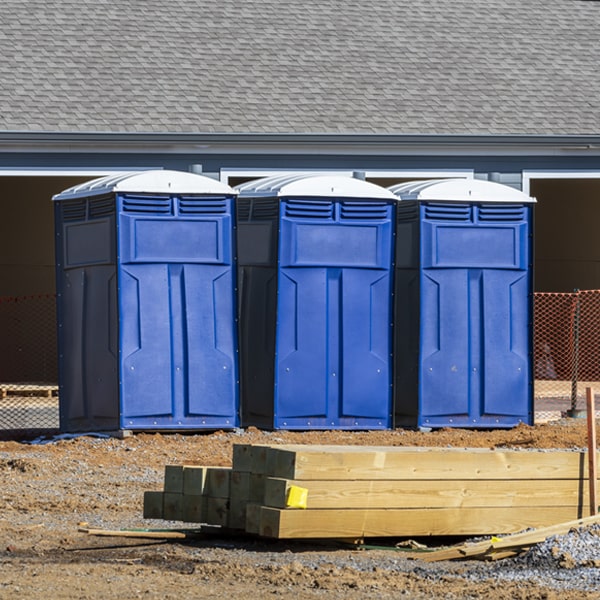 how often are the porta potties cleaned and serviced during a rental period in Valles Mines Missouri